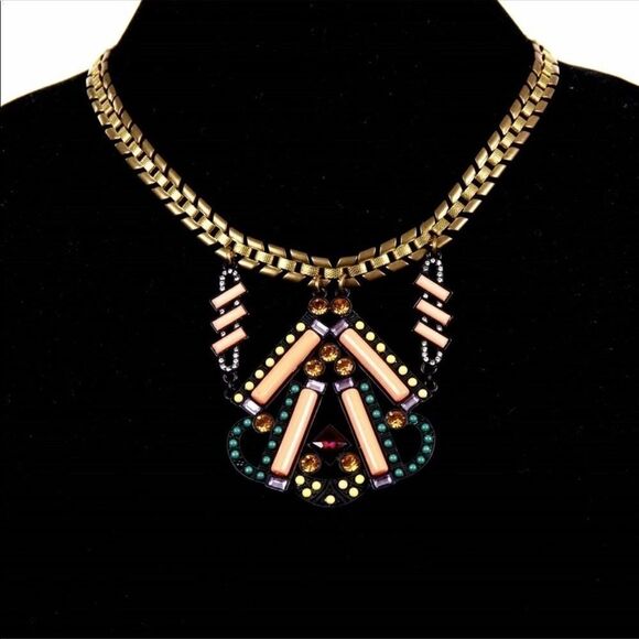 Lulu Frost x J Crew Journey Statement Necklace NEW - Picture 1 of 4